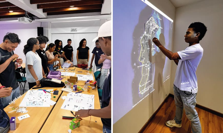 Taller de diseño comunitario en la Universidad Nacional de Colombia, Sede Caribe